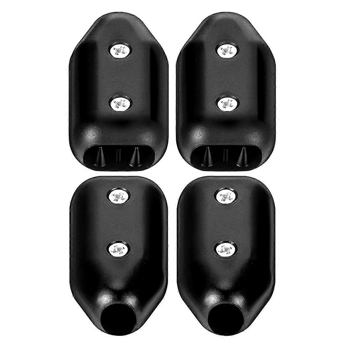 4 个 5/8 英寸绳夹大型可重复使用绳夹黑色塑料绳索连接器夹适用于 11-12 毫米尼龙绳