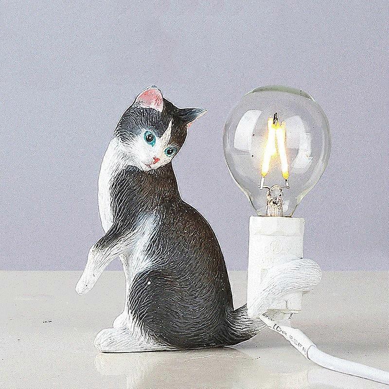 Cat Light Animal Table Lamp Mini Night Light, Power Plug:US Plug