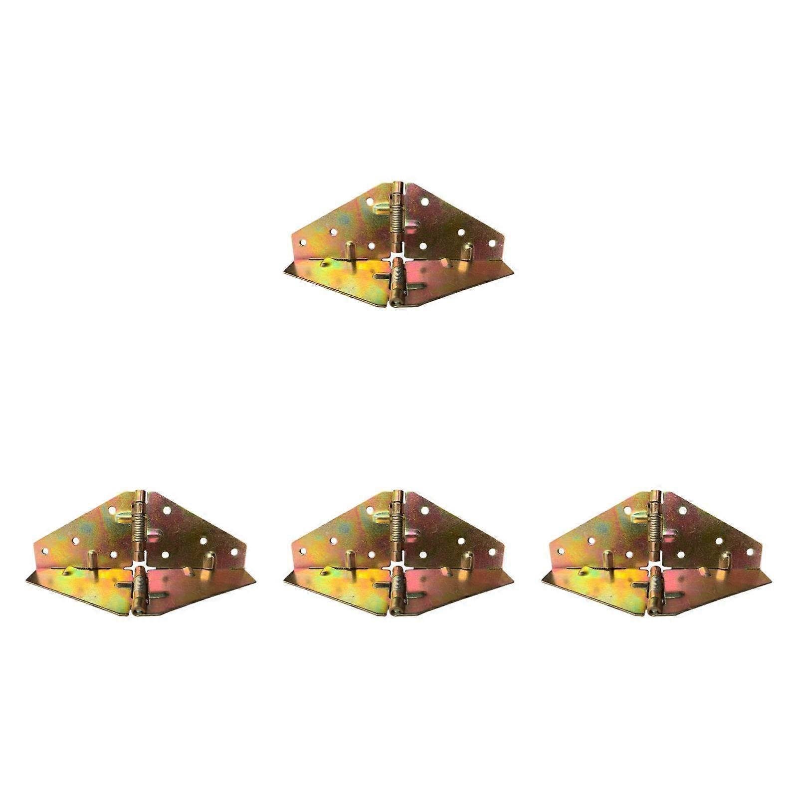 4 Pieces Flip Top Hinge Table Flip Hinges Easy to Install Smooth Sturdy