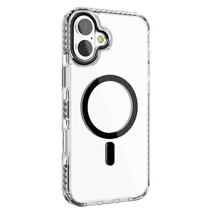 Compatible For iPhone 16 Clear Phone Case PC+TPU Shell Compatible with MagSafe Phone Cover