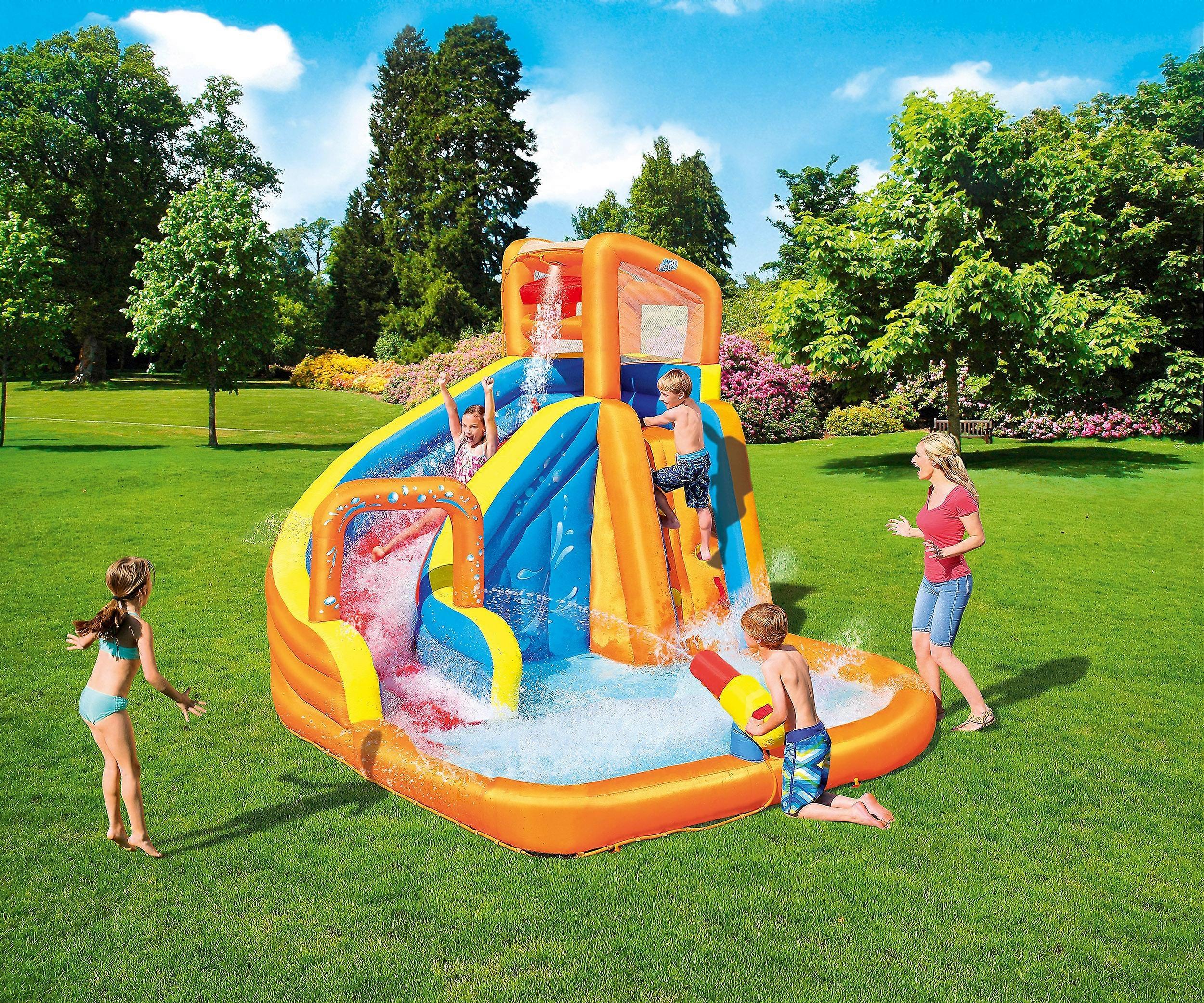 Bestway Inflatable Turbo Splash Water Slide Paddling Pool Mega Water Park