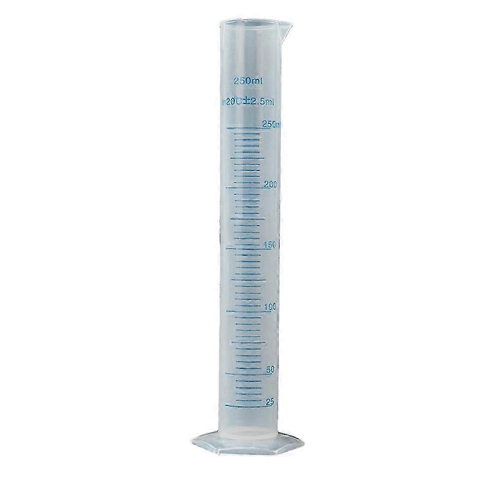 100/250ml Plastic Measuring Graduated Cylinder Liquid Lab Test Experiment Cup