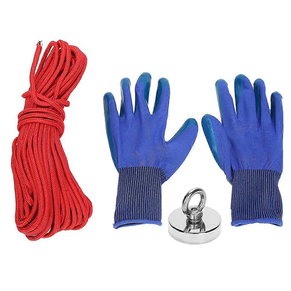 Strong Powerful Round Salvage Fishing Magnet with 20m Rope Kit for Lifting Pulling 120kg