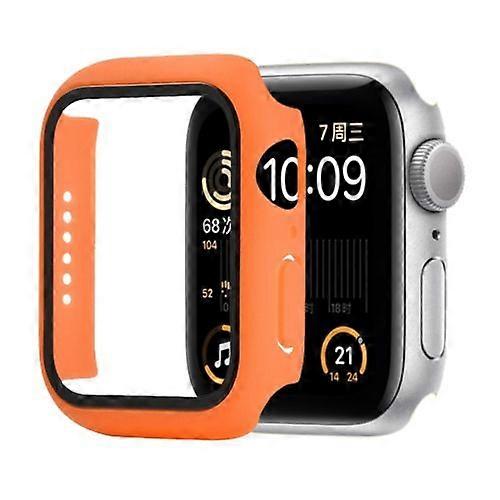 Shockproof PC+Tempered Glass Protective Case with Packed Carton For Apple Watch Series 6 & SE & 5 & 4 44mm