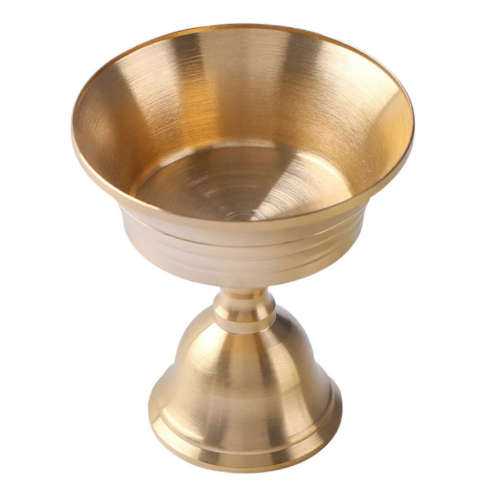 messing lysestake for buddhistiske templer smør lampestake gylden telys lysestake for alterdekor lysestake XL