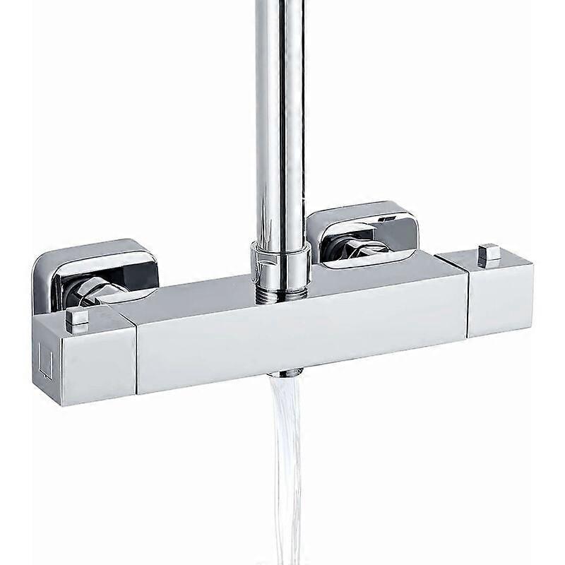 Wall Mount Thermostatic Shower, Adjustable Hand Shower Holder