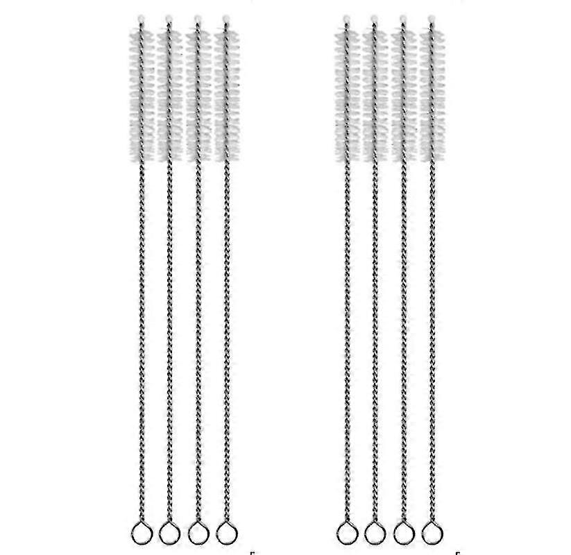 Flexible Straw Cleaning Brush, Stainless Steel Wire with Resilient Nylon Bristles, Pipe Cleaners for Wide Usage in Sippy Cups Water Bottles, Reusable