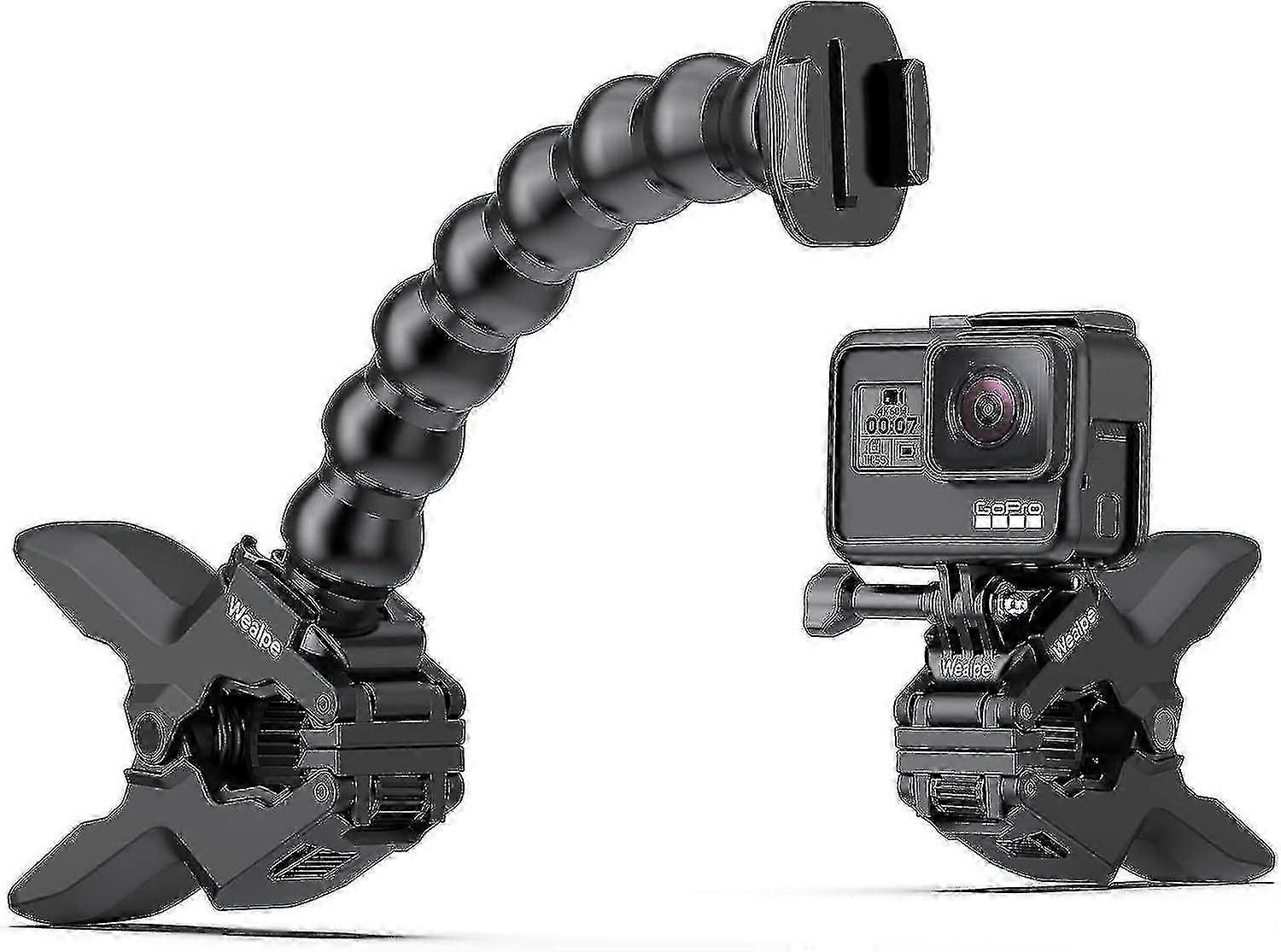Flexible Clamp Mount For Gopro Hero - Compatible With Gopro Action Camera Models