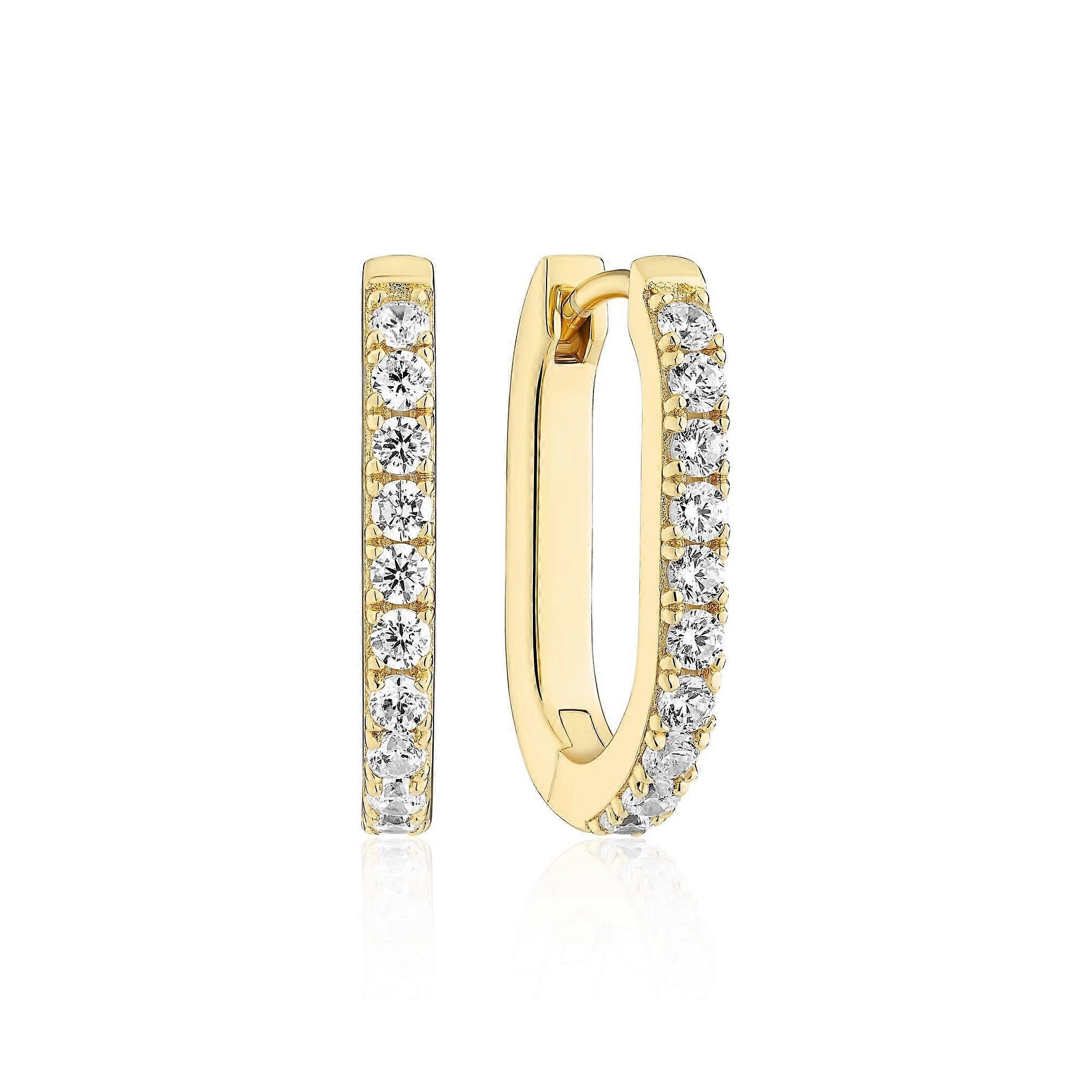 Gold Plated Capizzi Piccolo Earrings SJ-E42209-CZ-YG
