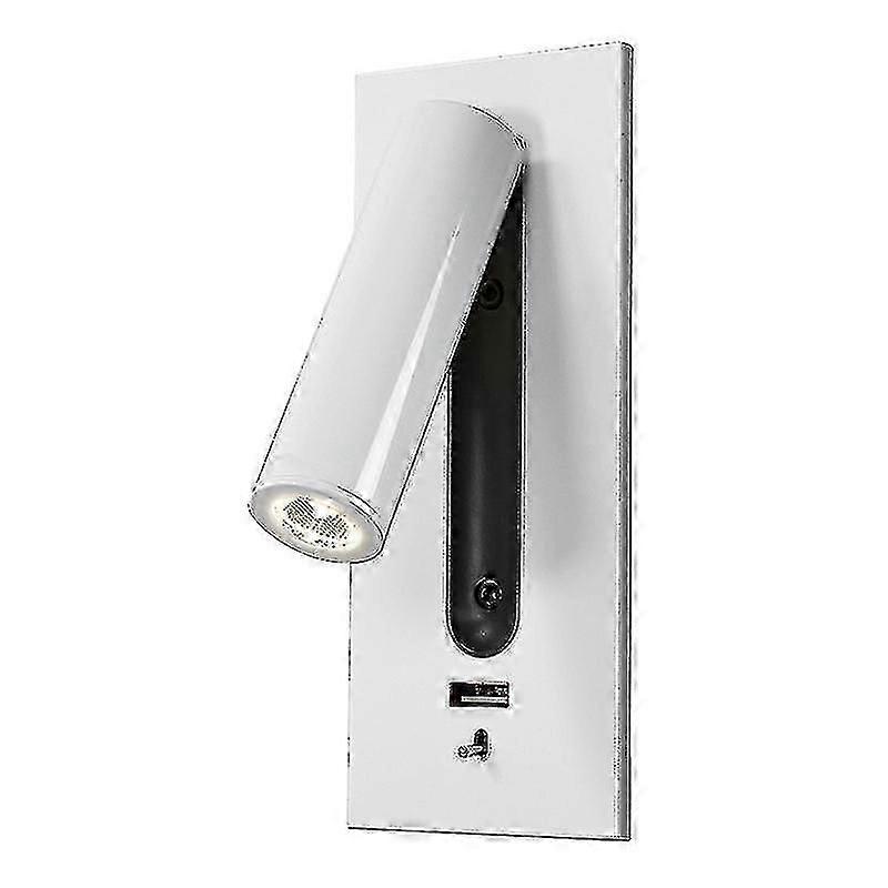 3w Ciepłe światło ścienne Lampki nocne Led Kinkiet usb Ładowarka Przełącznik Nocna lampka ścienna