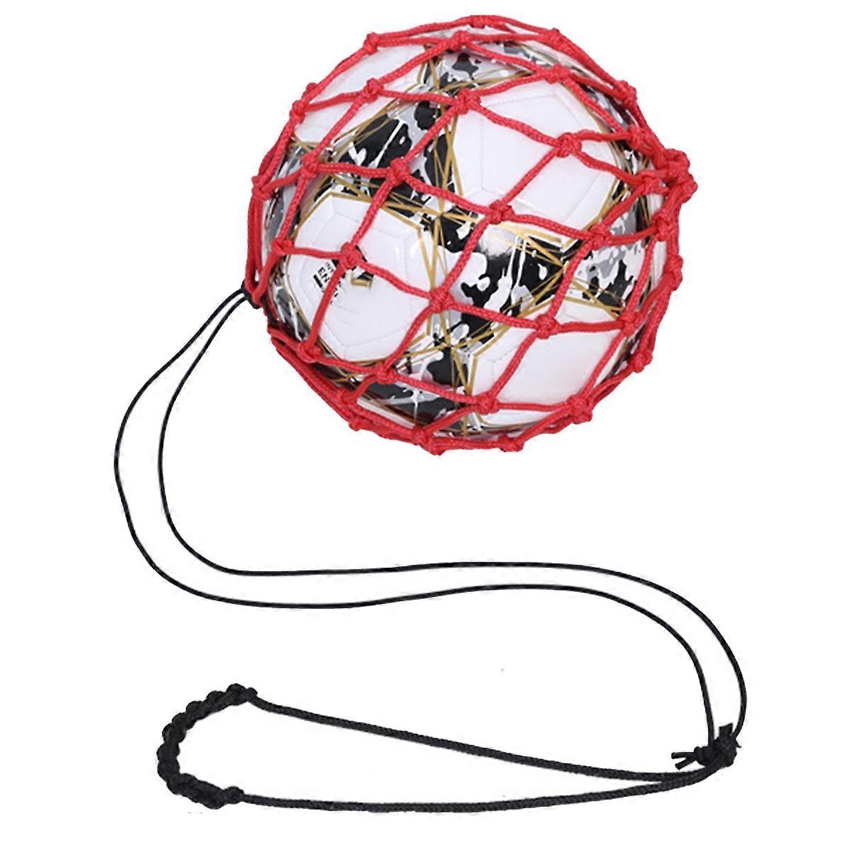 Red Football ball net bag, bold encryption + elastic rope
