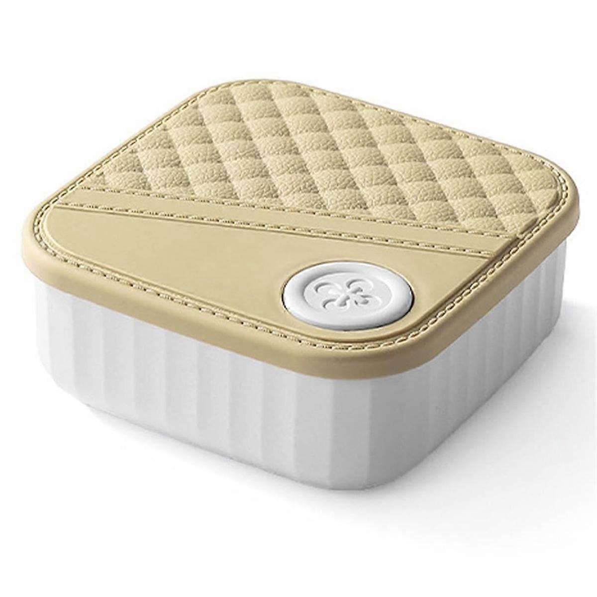 Sewing Box Portable, DIY Sewing Supplies Kit, with Threads, Needles, Scissors, Ruler,Creamy White