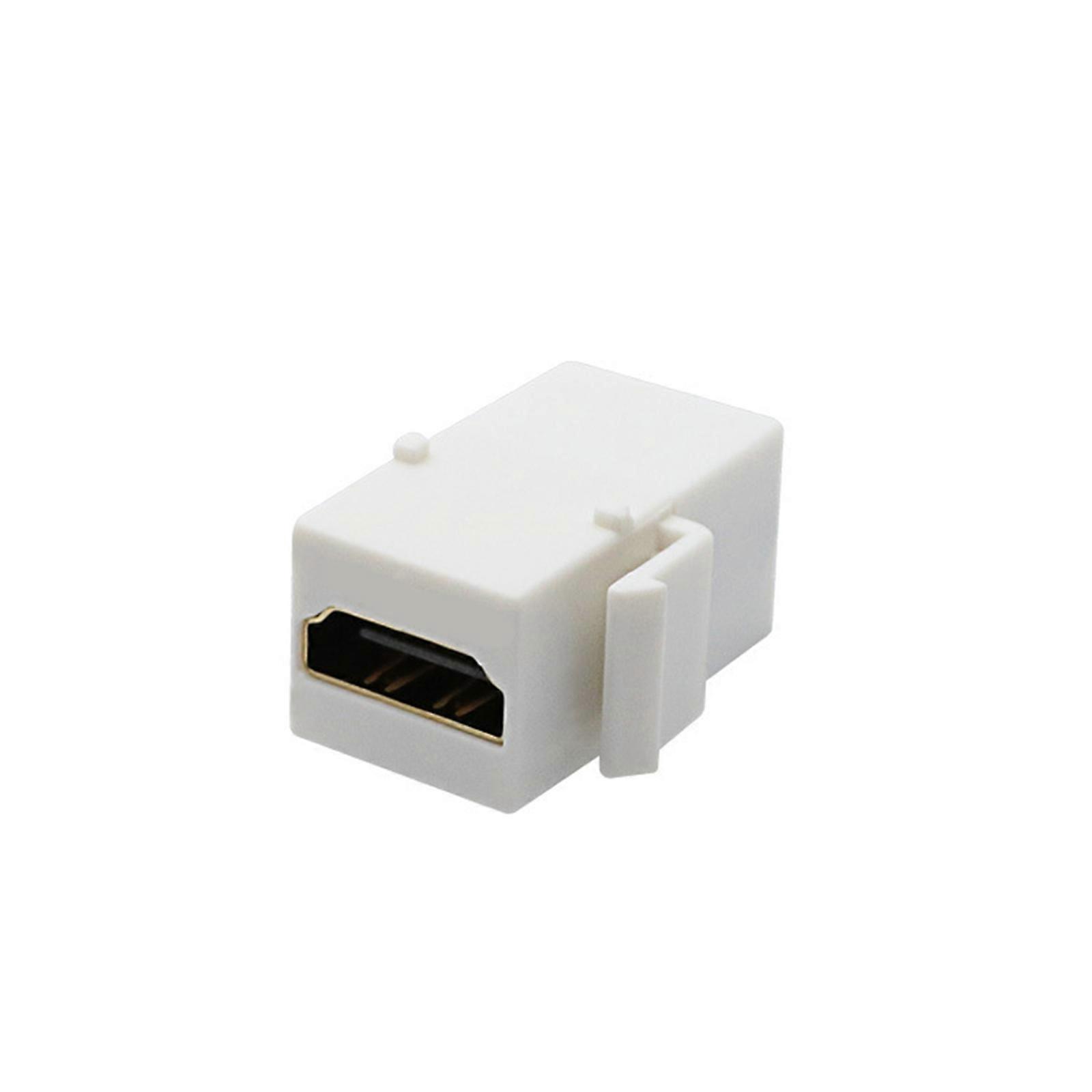 Keystones Jacks Buchse auf Buchse Adapter für Wandplatte 4K High Definitions Video Weiß