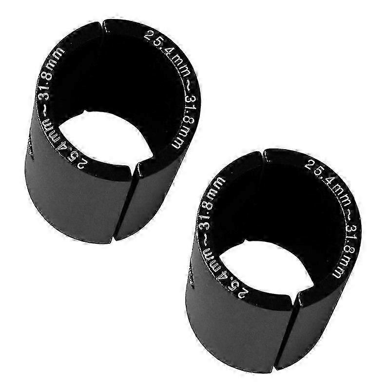 2x Bike Handlebar Bar Shim Spacer Stem Reducer Size Reducing Bushing Sleeve 25.4mm To 31.8mm Bar BoScvvd