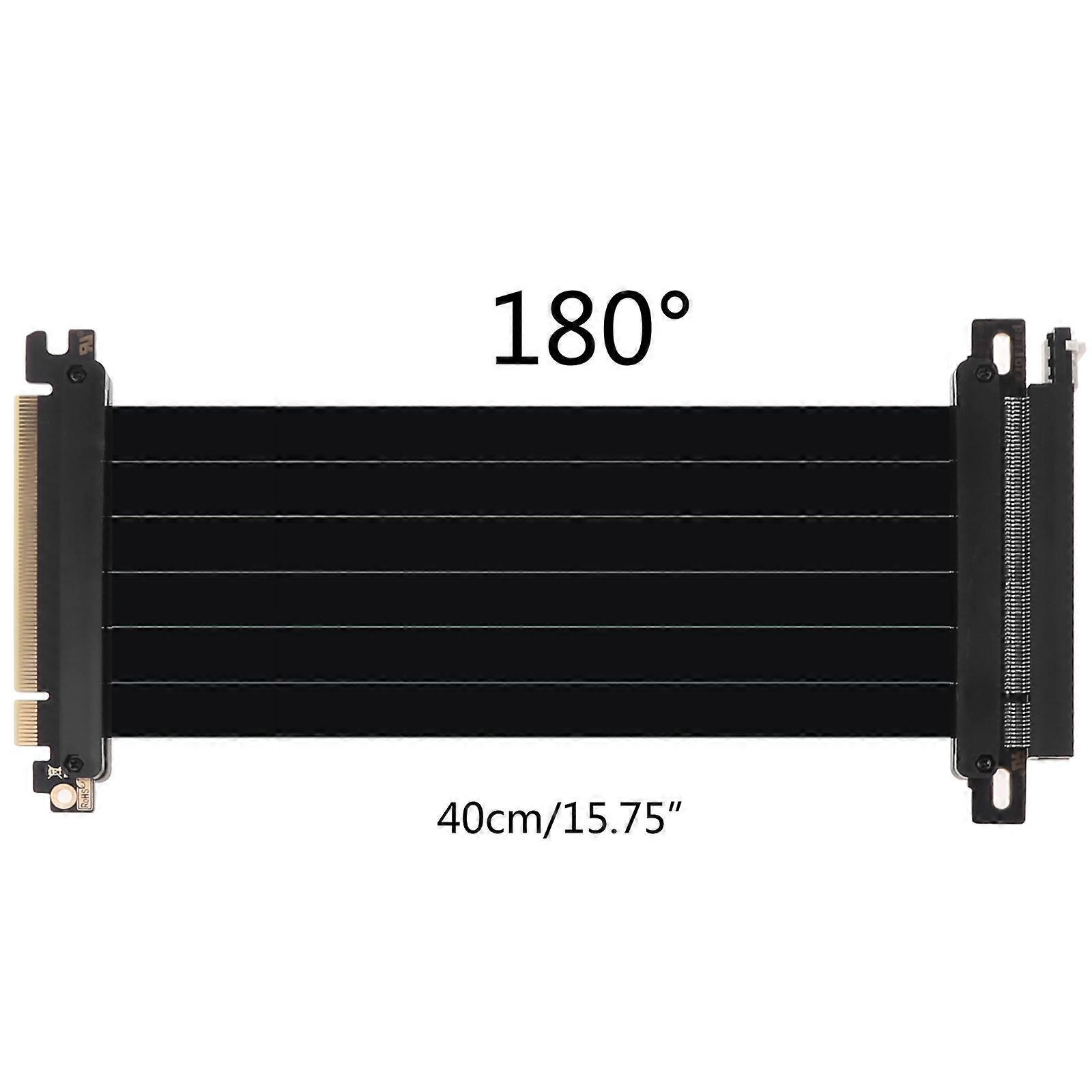 PCI- E 3.0 16X Graphics Card vertical kickstand/base ATX for case Flexible Connector Cable Riser Card Extension Port for 180度