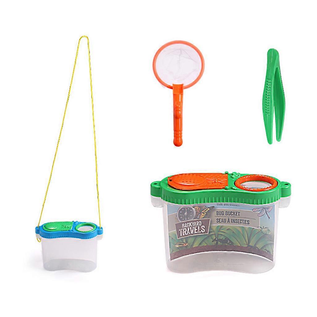 Portable Handheld Magnifying Glass Children Education Toys Insect Feeding Experimental Observation Box Magnifier Clear