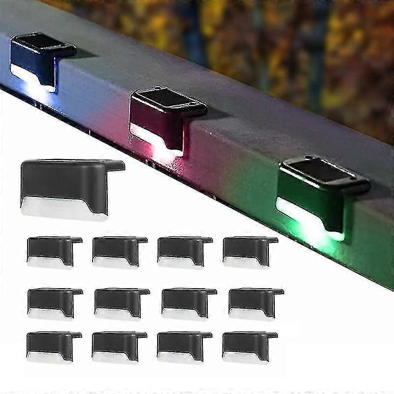 Ulkona vedenpitävät LED-portaikkovalot aurinkopaneelilla 4-16 kpl puutarhapolun patiopihan ja portaiden valaistukseen