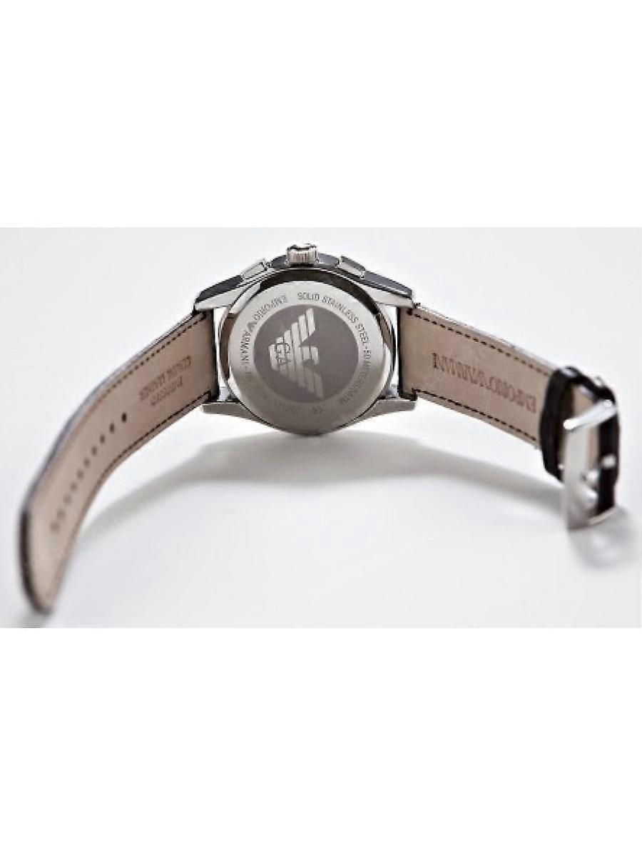 Emporio Armani Brown Genuine Leather AR1634 Men's Watch Fruugo DE