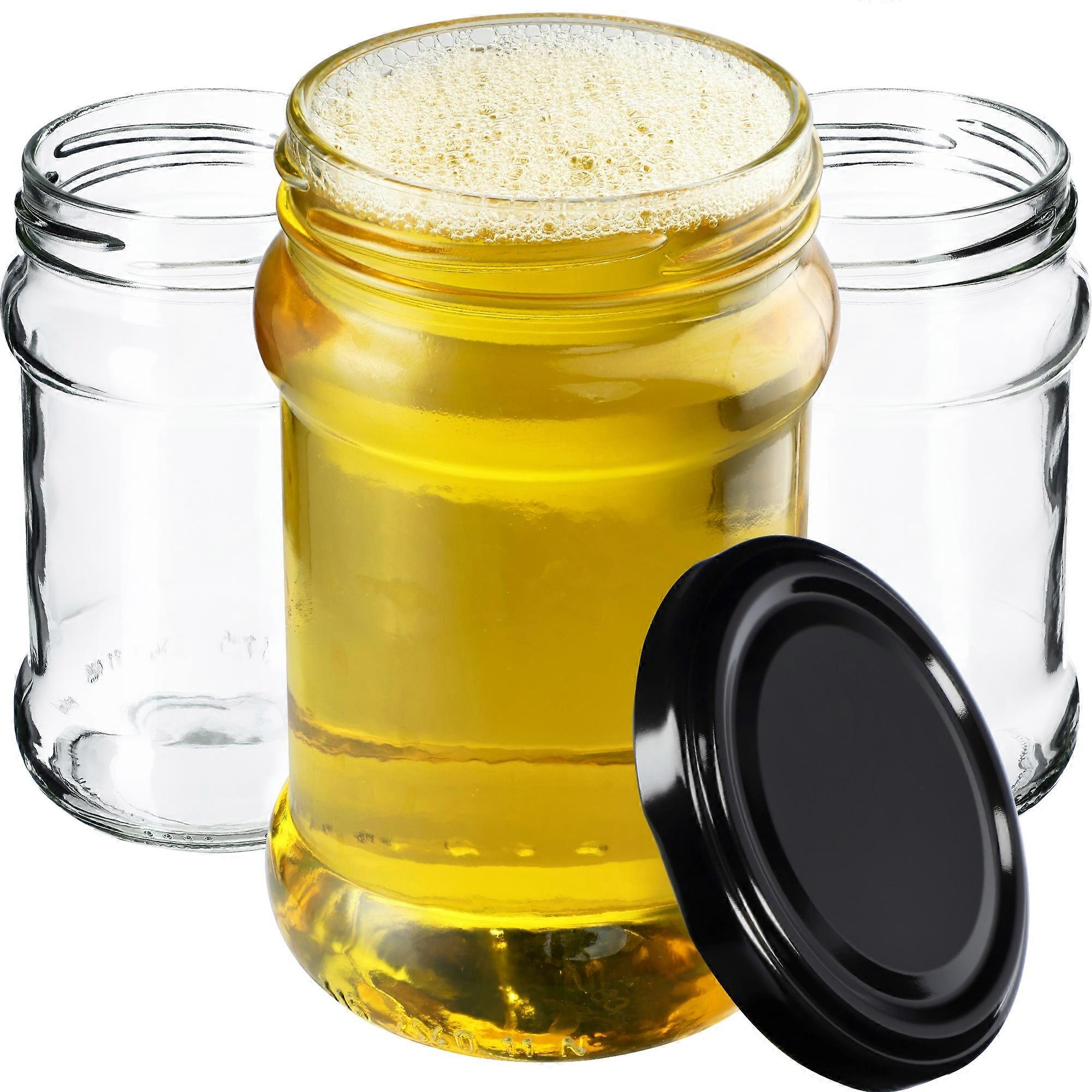 KADAX 10x Glas 315ml + Marmeladendeckel