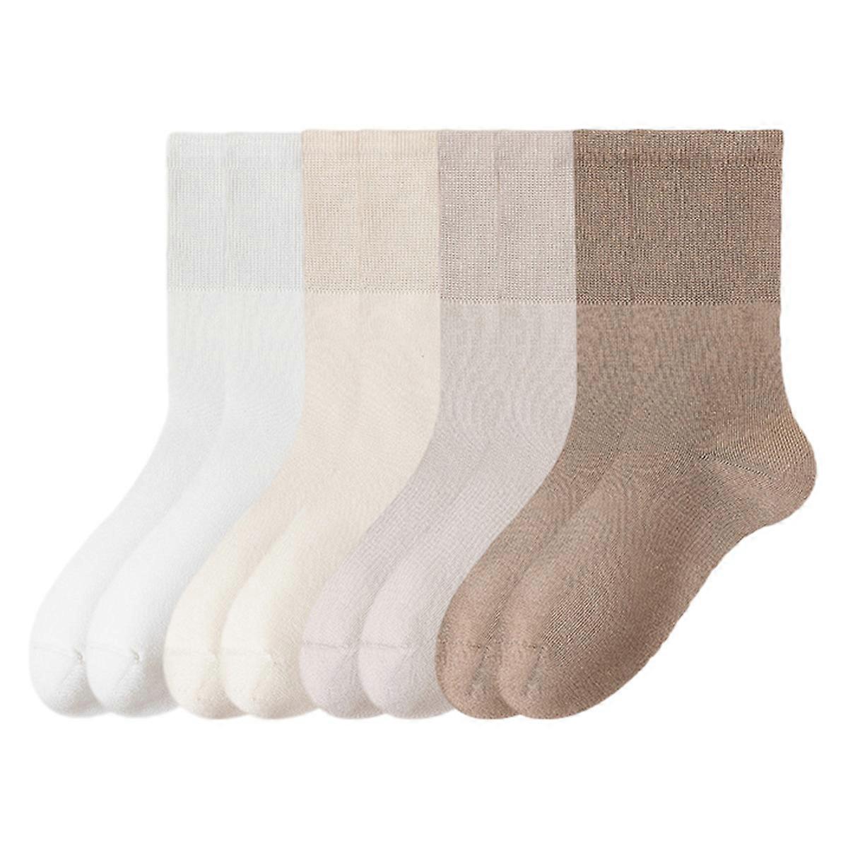Women's summer thin midtube cotton socks boneless women's socks