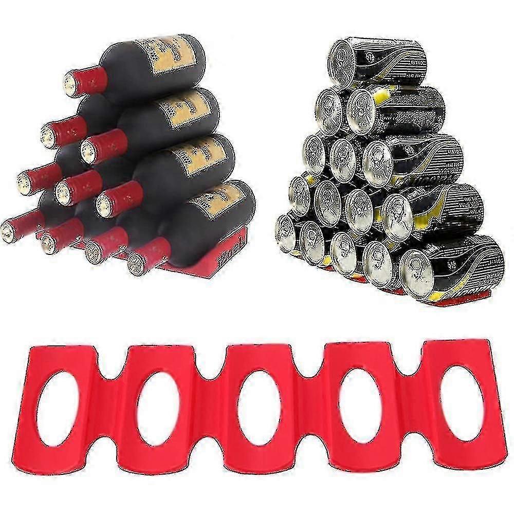 Silicone Wine Bottle Mat-red