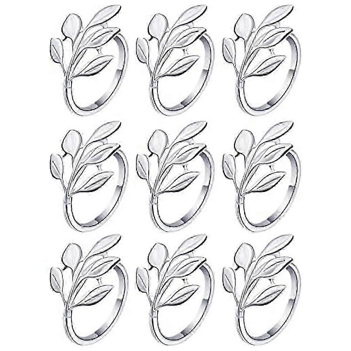 50 ورقة منديل خواتم خمر حامل لخريف زفاف عيد الميلاد الجدول ديكور