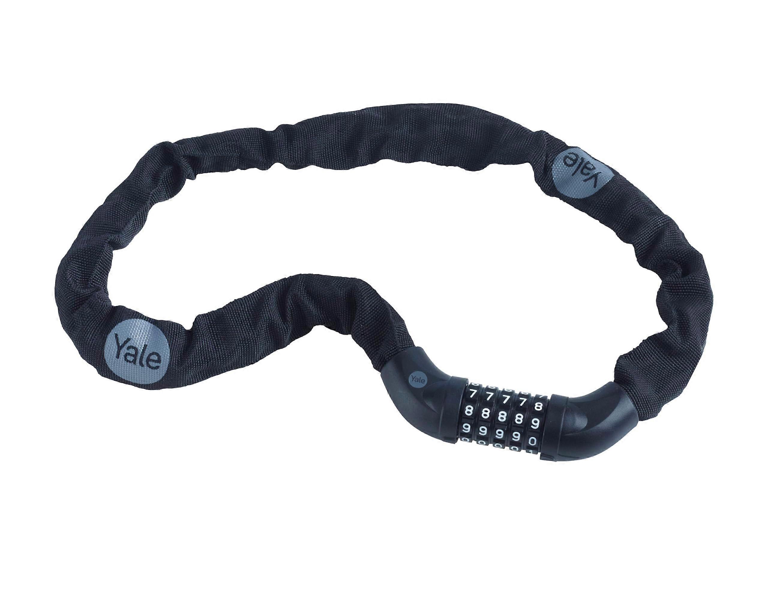Yale ychc0/6/90/2 Essential Security combined chain 900mm bicycle lock, black