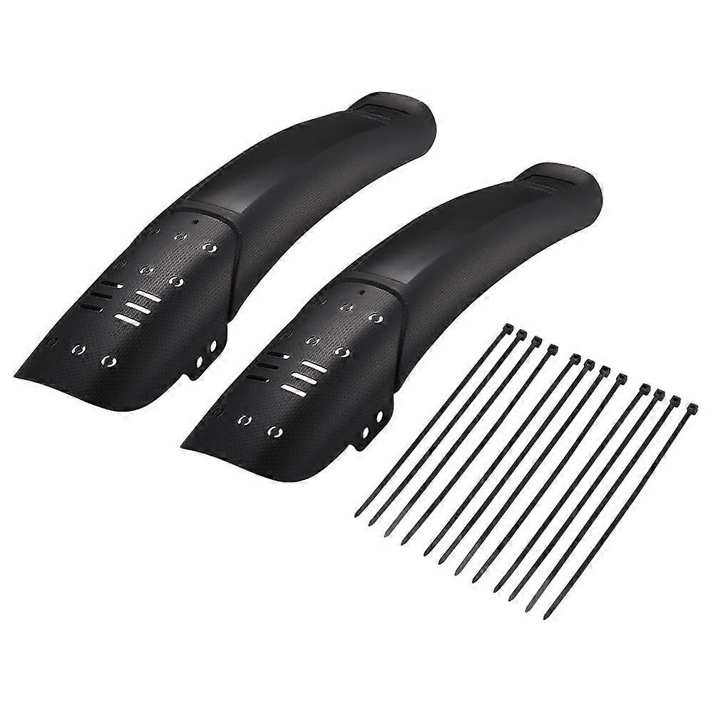 Jscarlife Bike Fender Set, Adjustable MTB Mud Guards for Front and Rear, Durable Plastic, Easy Installation