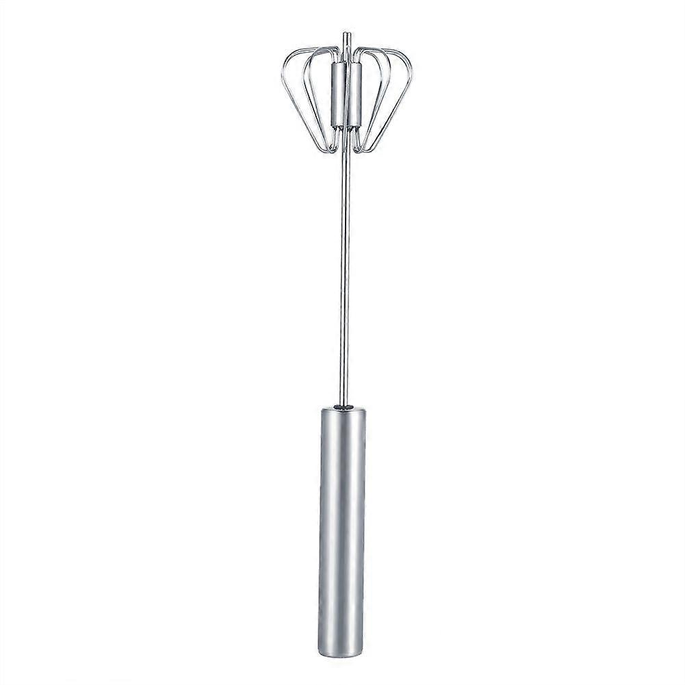 Handheld Stainless Steel Push-Down Whisk for Eggs and Cream