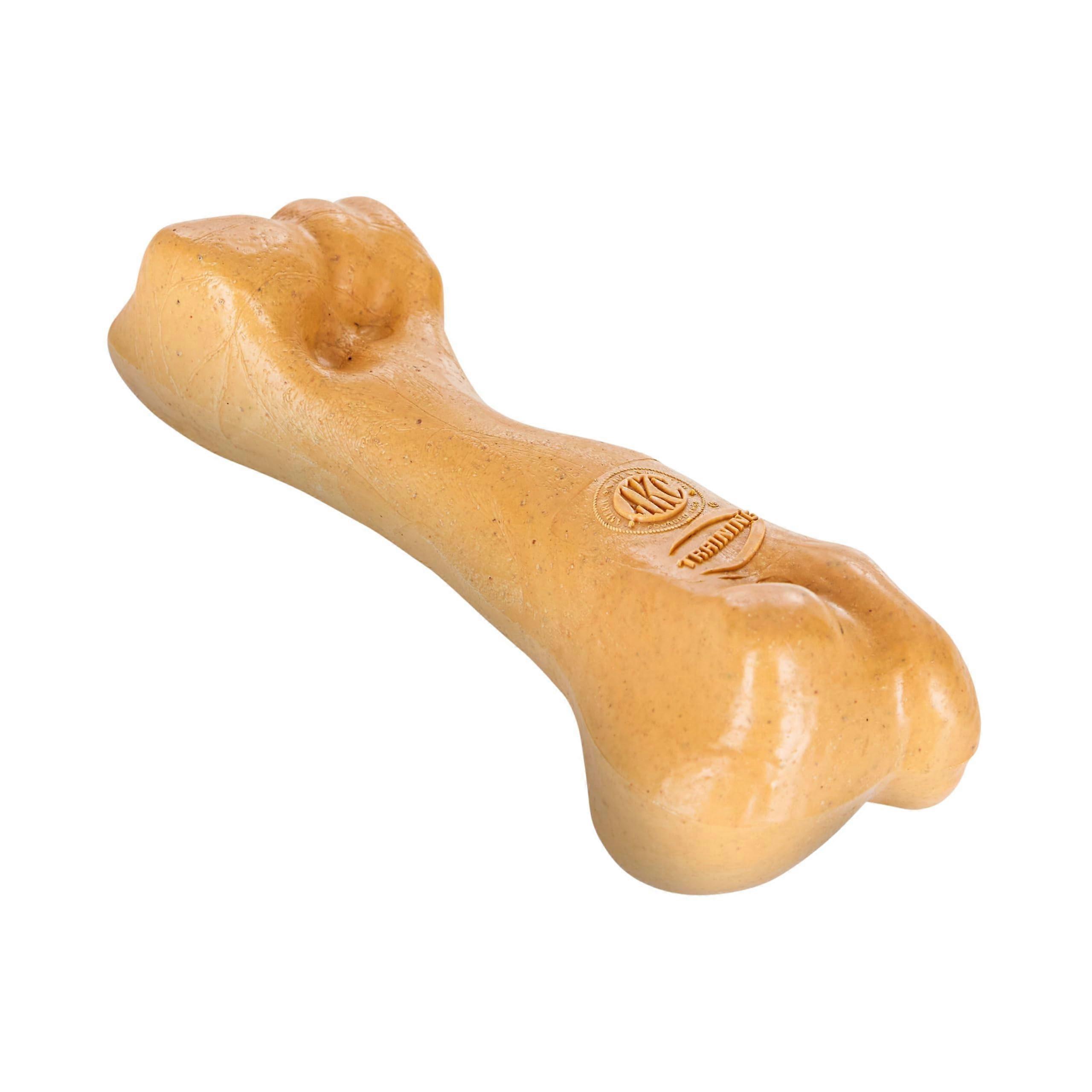 AKC Training Wood-Infused Dog Chew Toy For Moderate Chewers, Beef-Scented, Durable And Dental Health Support, Shapes