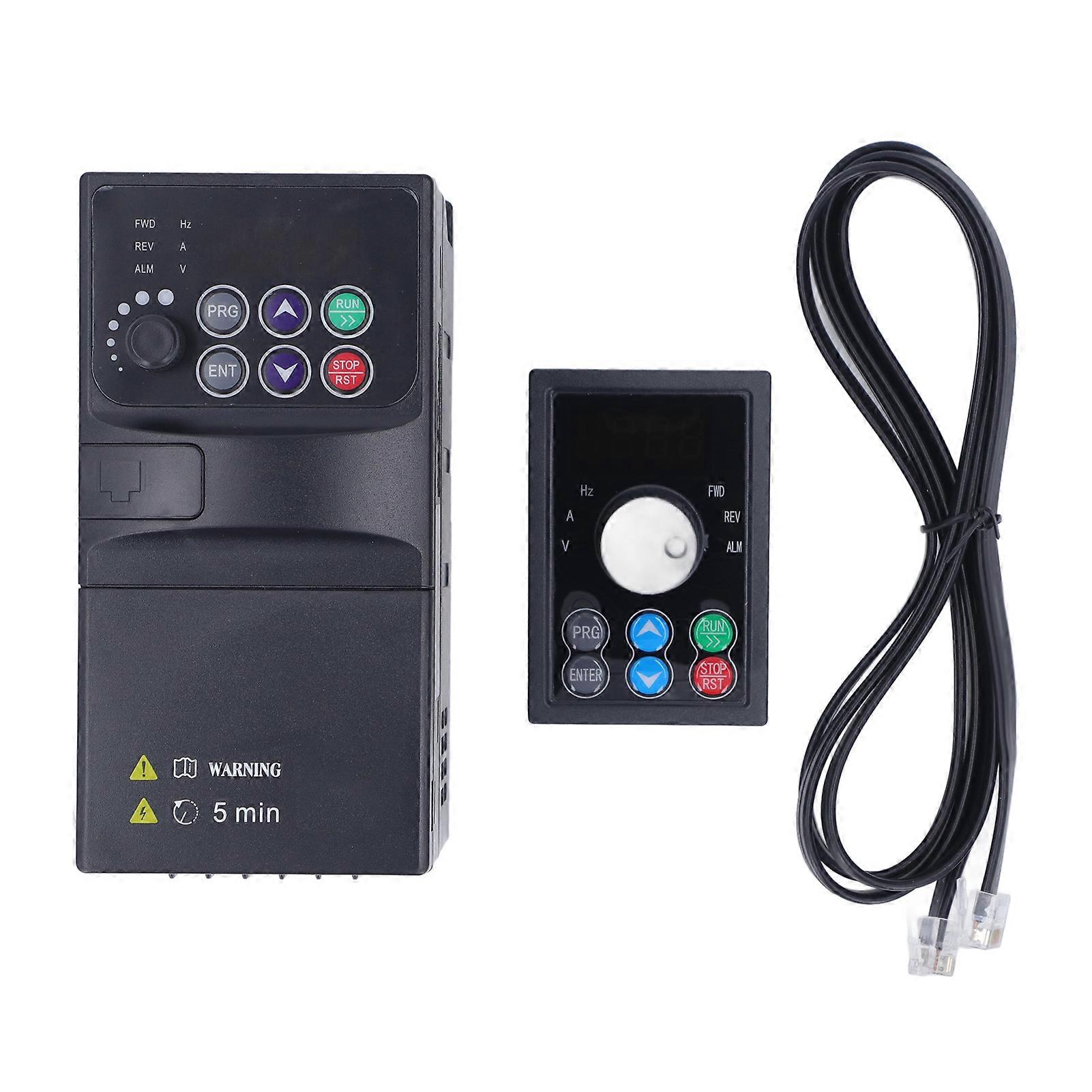 0.75KW 320‑460V Input 0‑380V Output 3 Phase Frequency Converter Speed Regulation Vector Inverter with 1.5m Cable