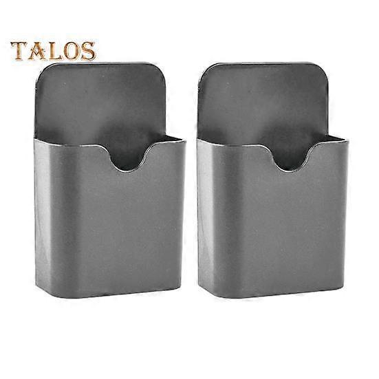 1 Pair Refrigerator Magnetic Marker Holder Storage Box Smooth Edge Burr Free Widely Used Easy to Install Pen Pencil Storage Organizer
