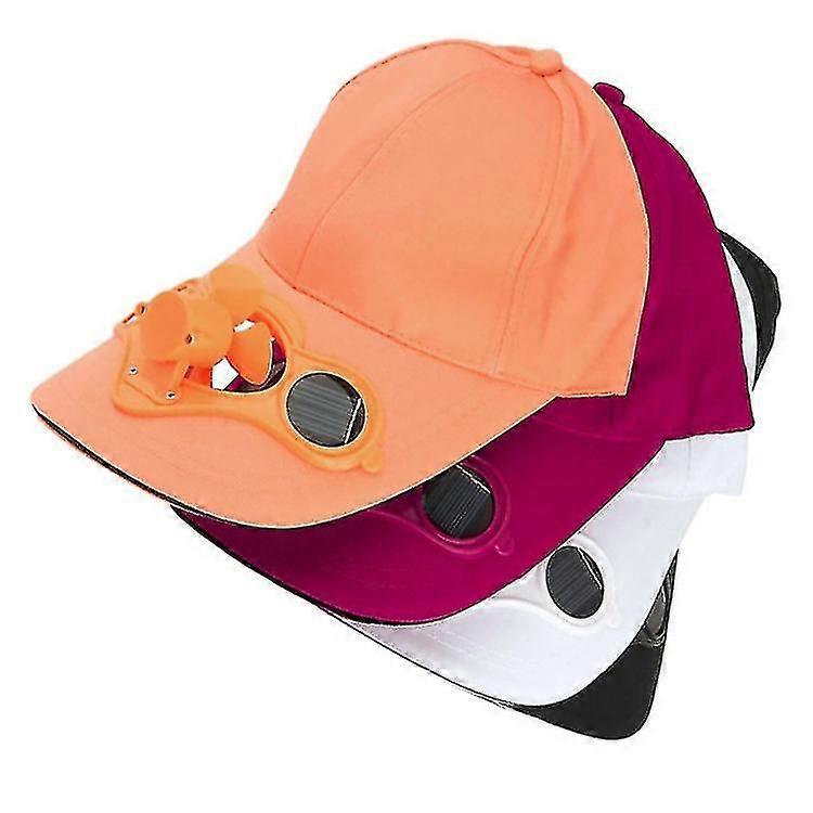 Solid Color Blank Baseball Cap With Fan