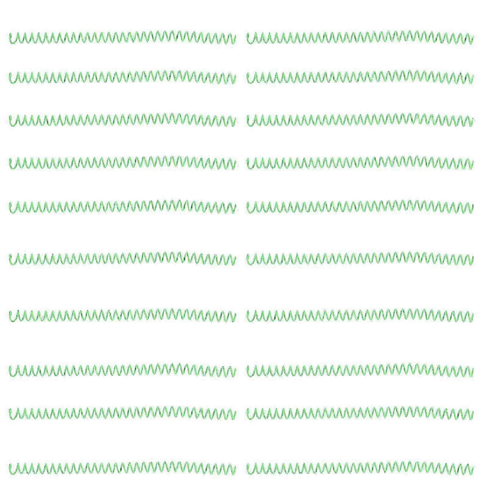 20Pcs Spiralbindung Spulen 30 Blatt ABS Kunststoff Spiralbindung Rücken für Schreibwaren Arbeiten Grün