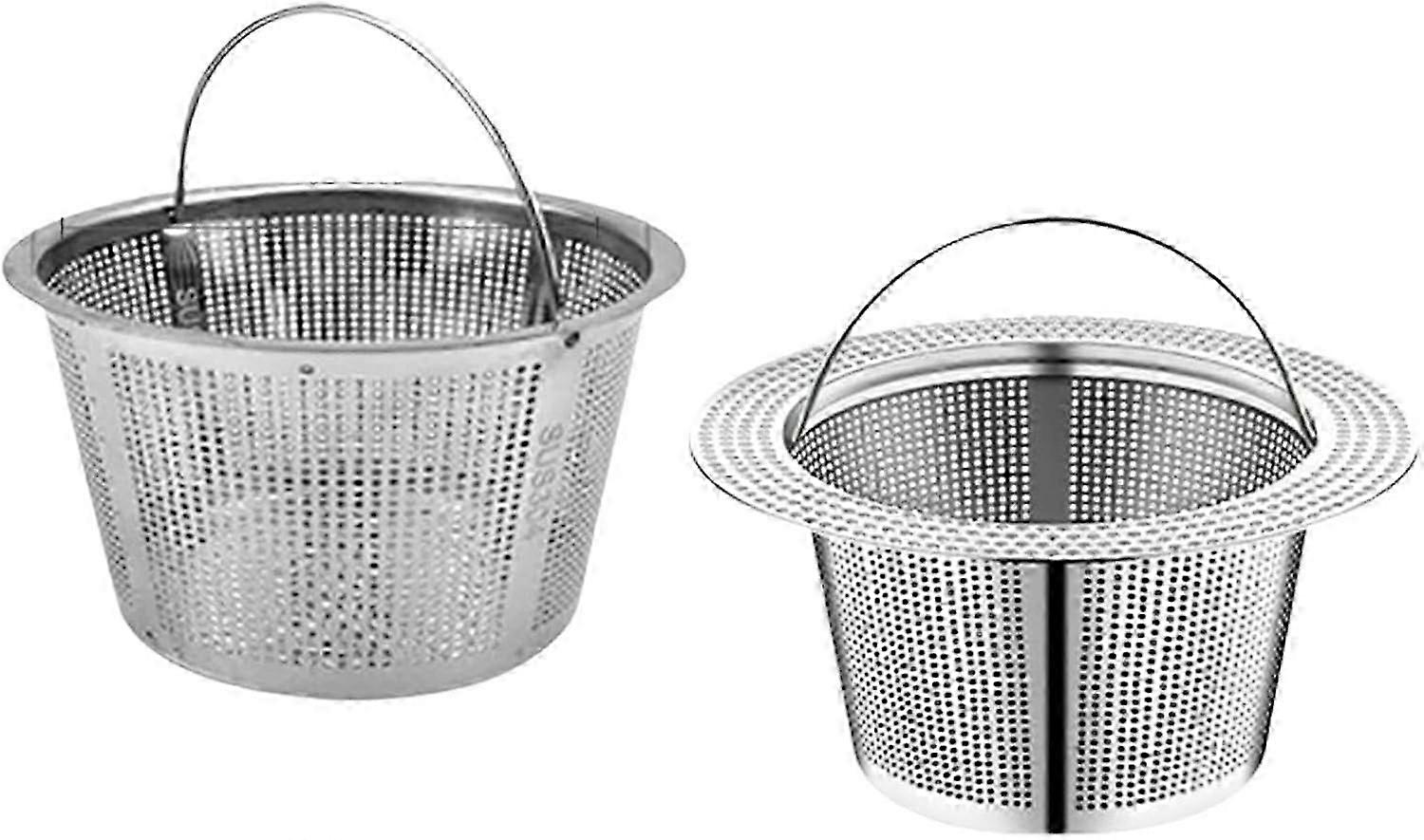 Stainless Steel Strainer | Sink Drain Filter | Rustproof Drain Strainer, Deepened Mesh Bas