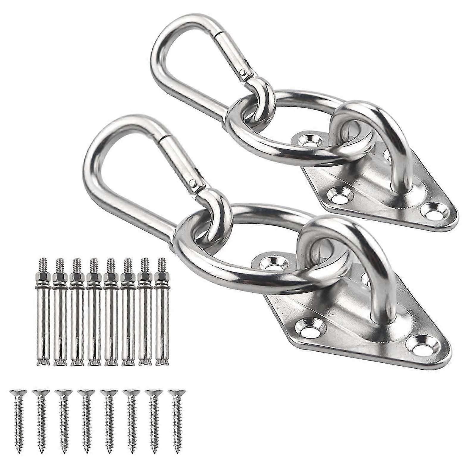 1100 lb Hammock Hanging Kit, Ceiling Hooks Heavy Duty Hammock Hooks with O Ring, Indoor Outdoor Hammock Hanging kit for Hammock,Yoga,Swing Chair,etc
