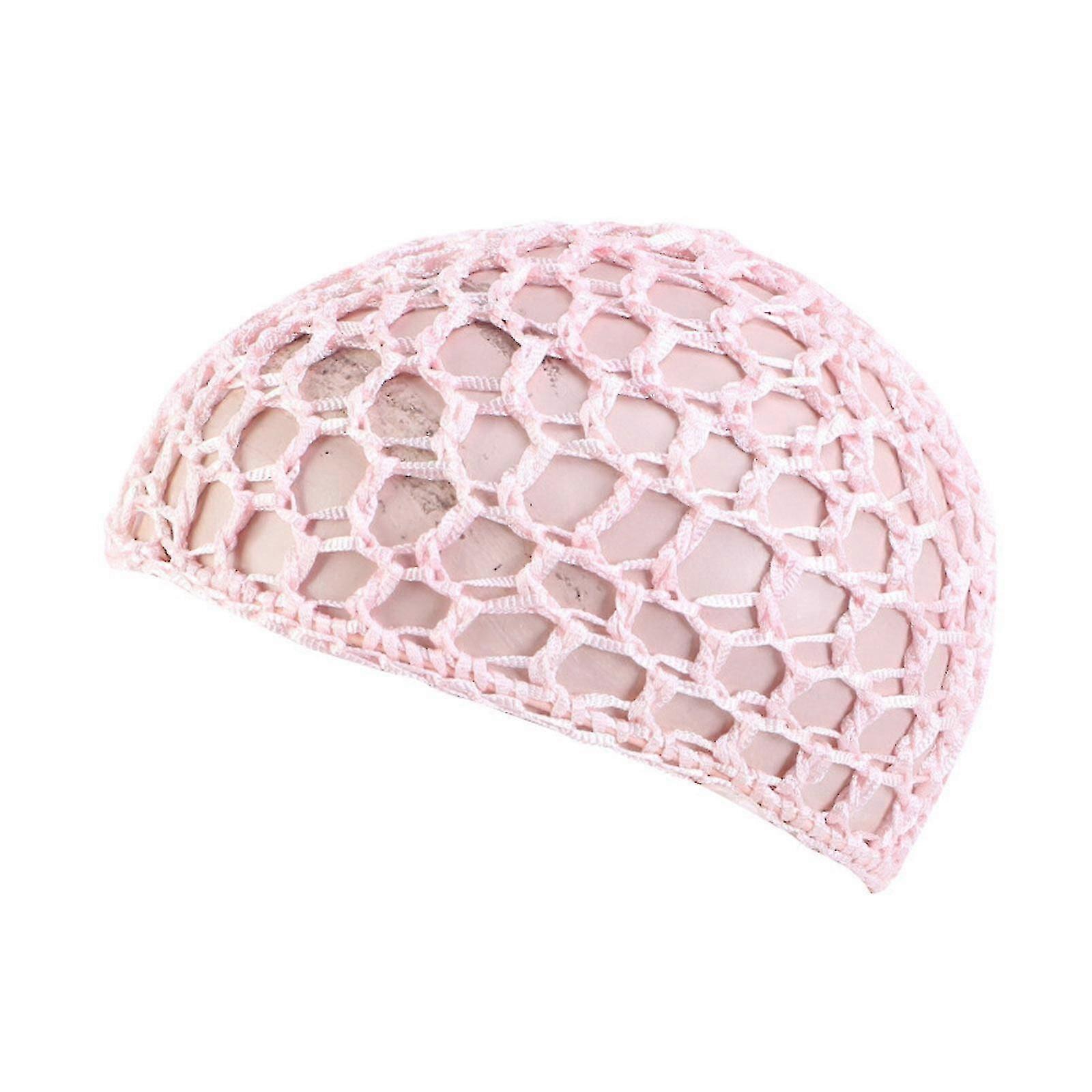 Maille de cheveux faite à la main, perruque Cap Pullover Net Cap Cap de protection des cheveux de couleur unie Chapeau de sommeil