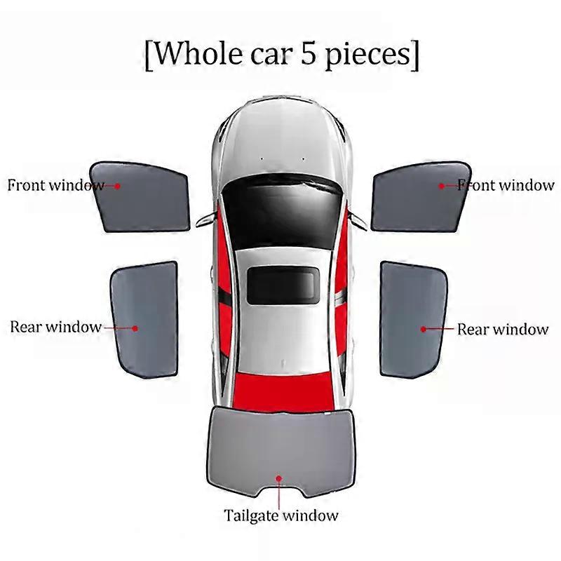Suitable for Toyota RAV4 XA50 RAV 4 2018-2022 Magnetic Car Sunshade Shield Front Windshield Curtain Rear Side Window Sun Shade Visor