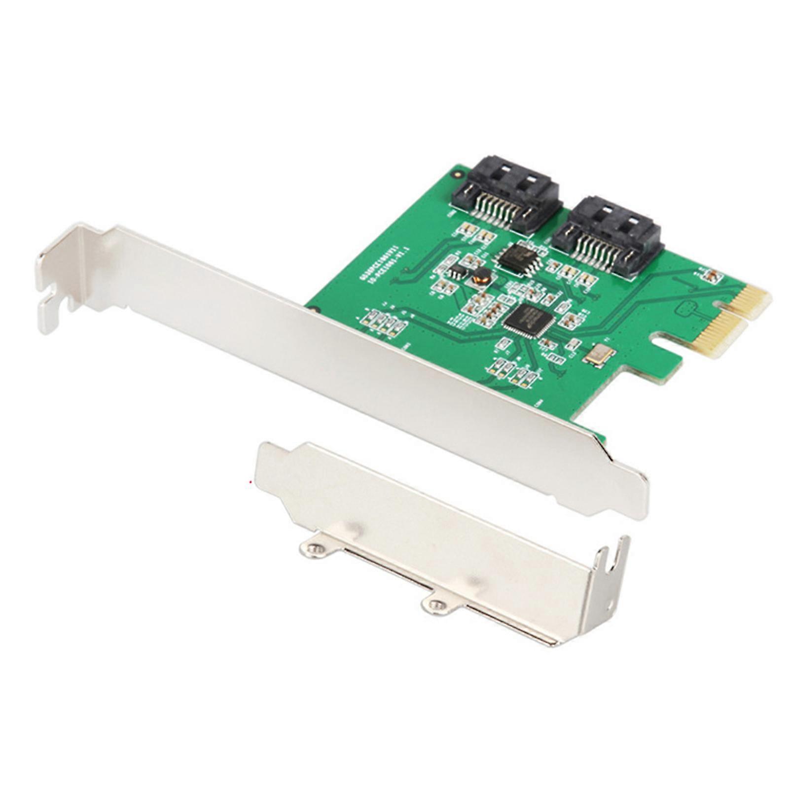 PCIE to 2 Port Controller Expansion Card 6Gbps Fast Speed Support RAID1/RAID0 Data Mirroring Technology