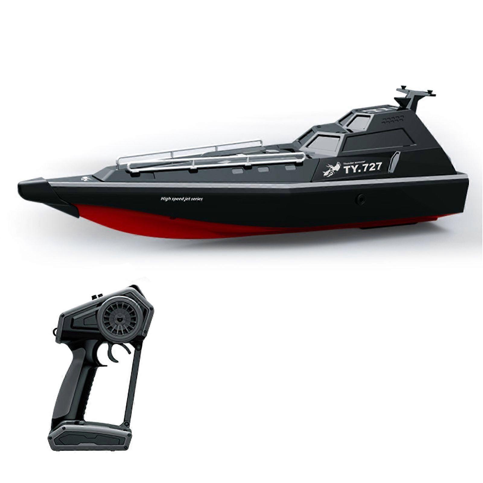 Remote Control Boat 2.4GHz High Speed 30km/h Turbojet Speedboat Remote Control Ship Intelligent Alarm/Capsizing Reset/Precision Waterproofing