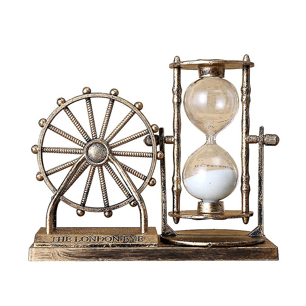 Glass Table Top Hourglass Sandglass Clock Decorative Sand Glass Art Ferris Wheel Sand Glass