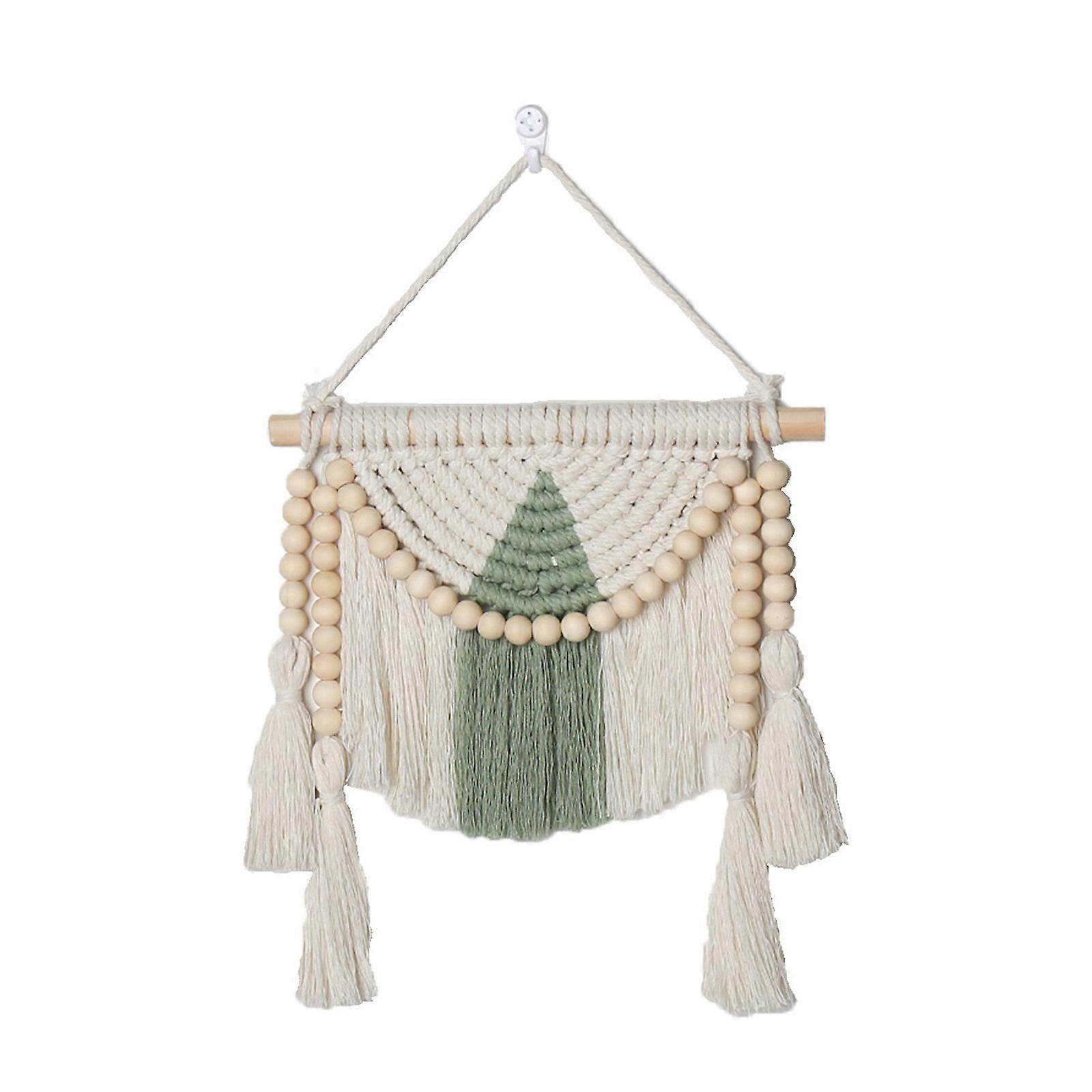 Bohemian Macrames Wall Hangings Woven Tapestrys Cotton Handmade Bohemian with Tassels Craft Ornament
