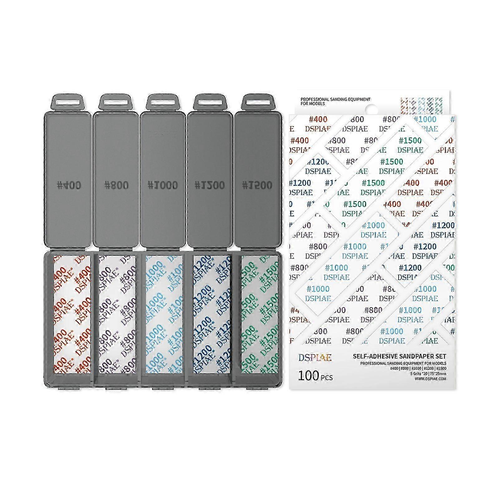 DSPIAE DSP-S01 Self-adhesive Sandpaper Set For Model #400 #800 #1000 #1200 #1500