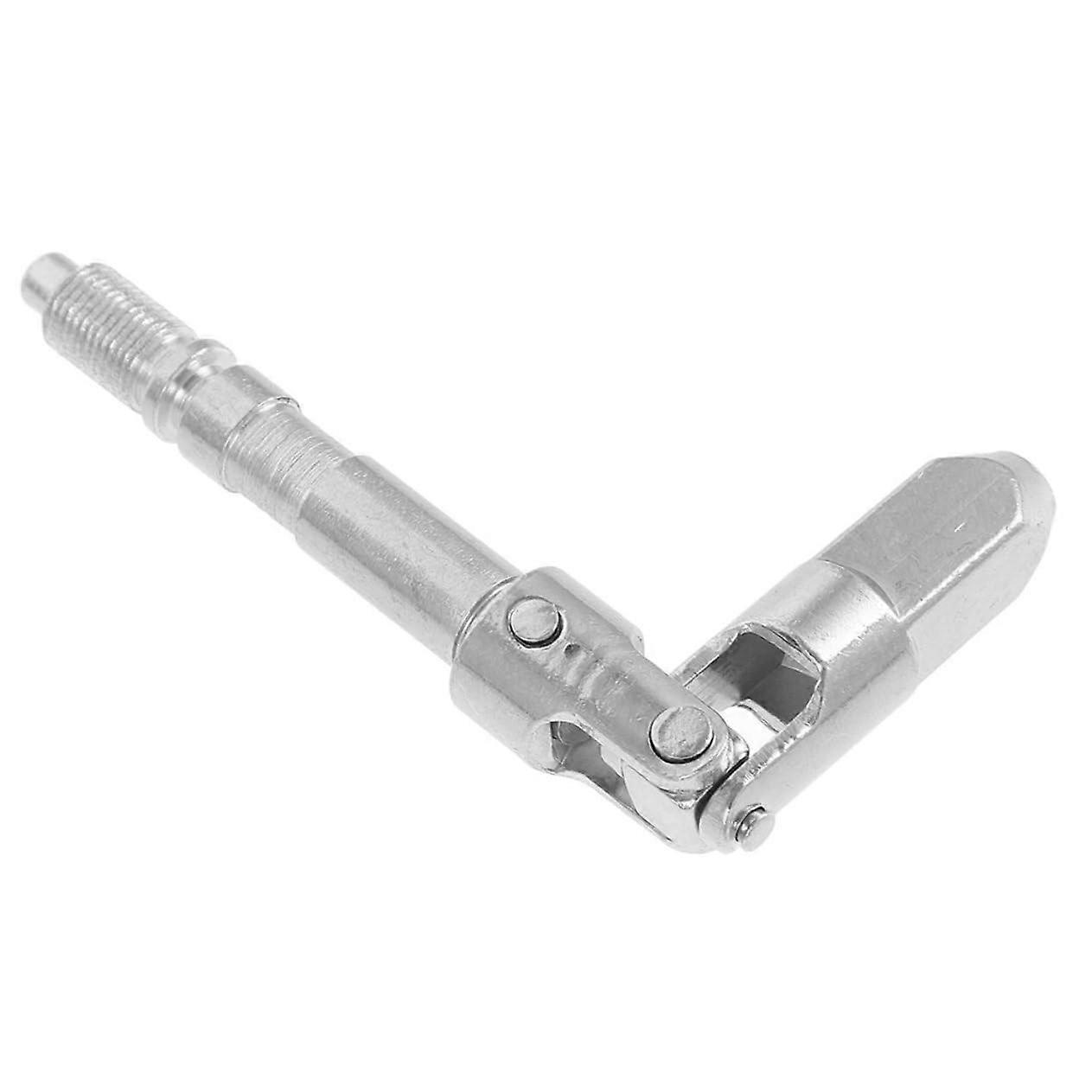 Jack Universal Head Electric Trailer Jack Scissor Trolley with Key Handle Wall Mount Foldable Support Base Silver Iron