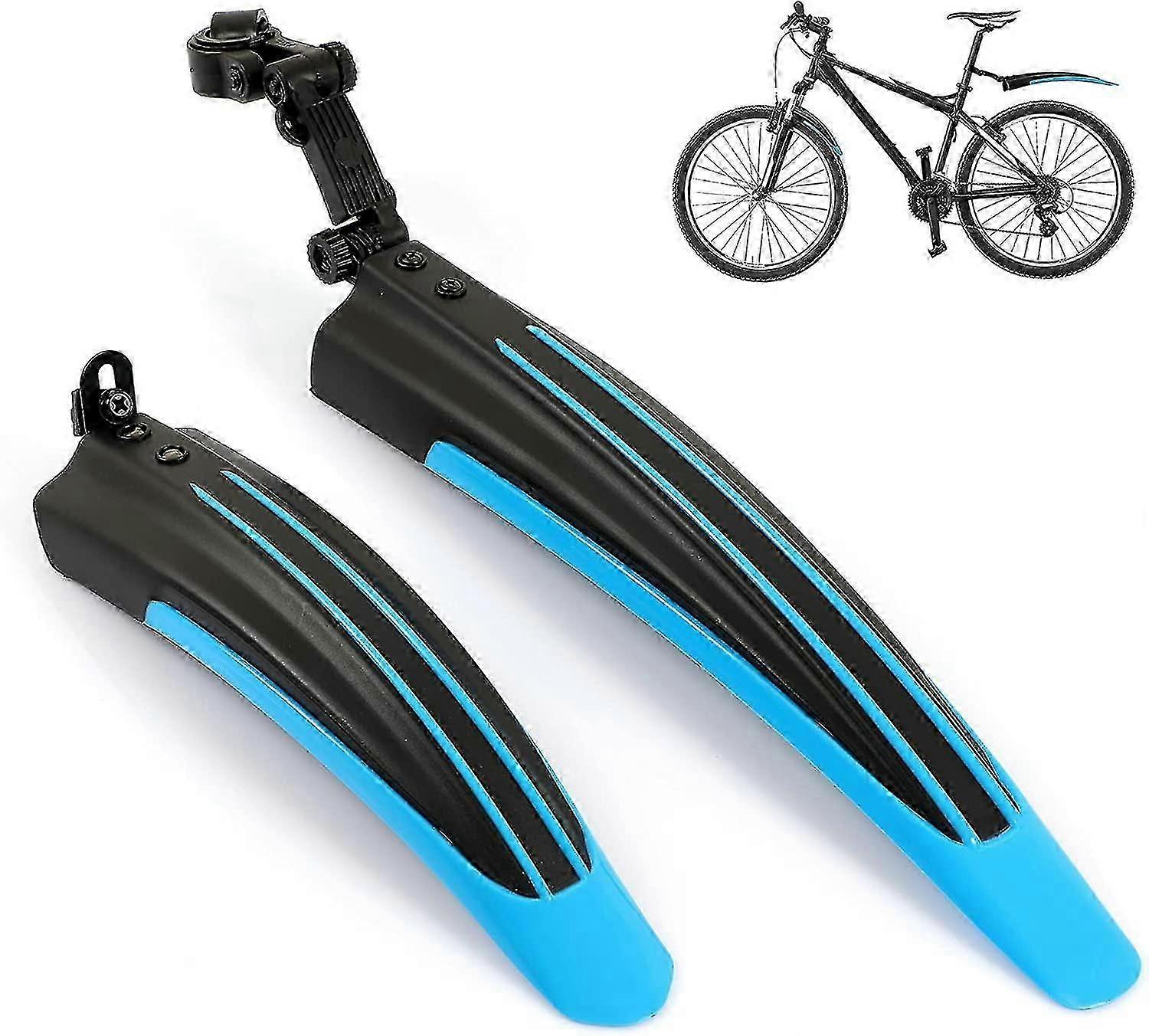 Cykelskärmar Set Justerbart Universal Cykelskärmar Set Fram Bakskärmar Mountainbike Stänkskärmar Set För Cykel 20-26 Tums Hjul-hs