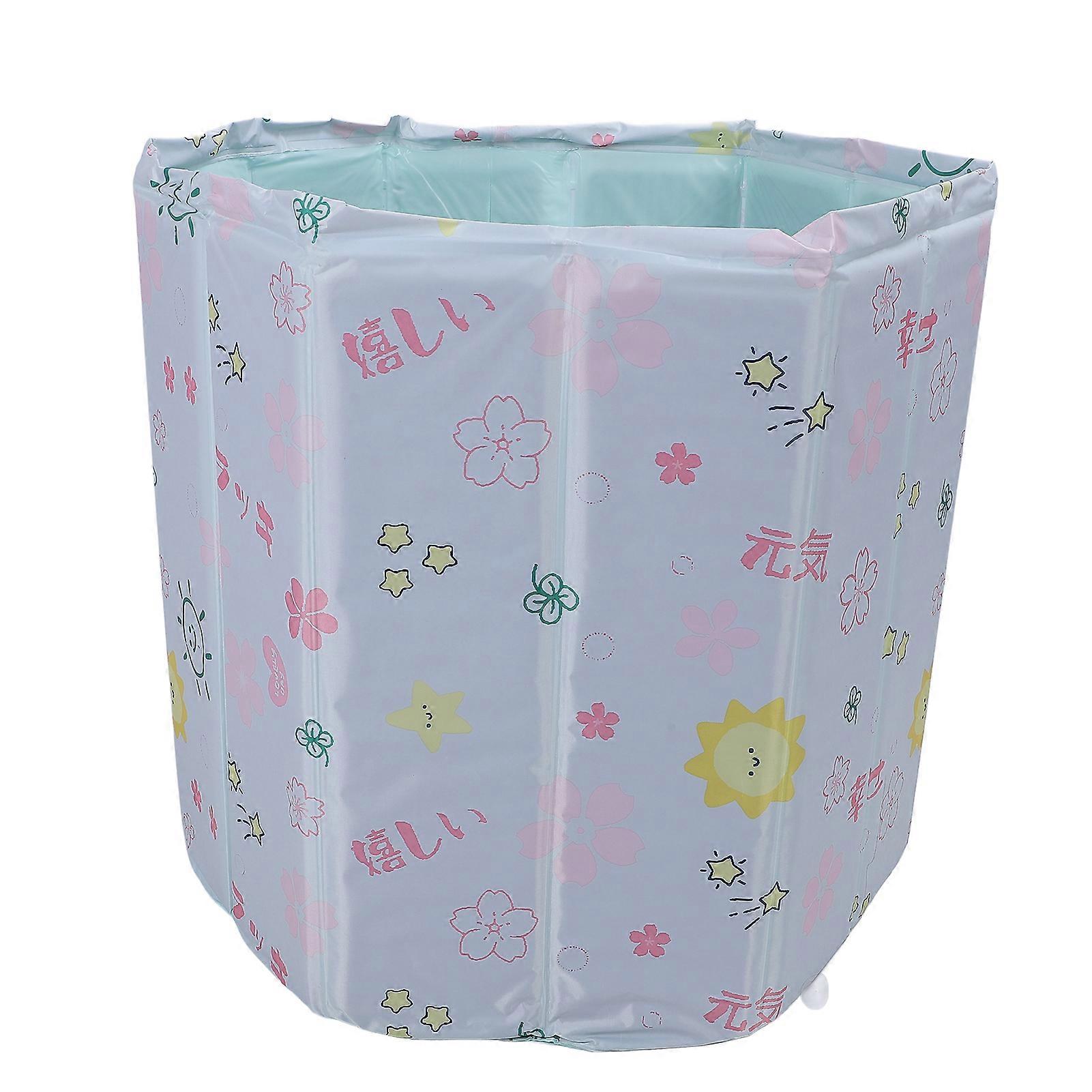 حوض استحمام قابل للطي محمول نقع حوض استحمام ثلج ساخن عالمي للبالغين الأطفال على مدار السنة استخدام 70x66cm / 27.6x26.0in 