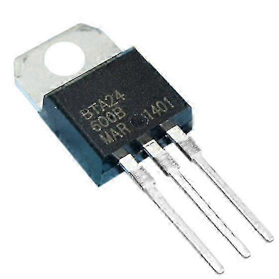 5Pcs TO-220AC Triac 600V 25A BTA24-600B Semiconductor Component