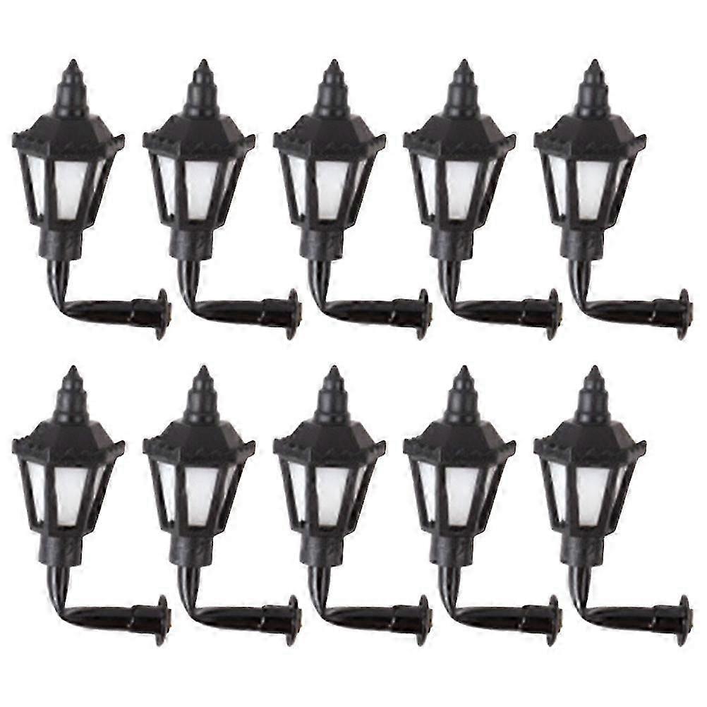 10pcs Tiny Wall Lamps Mini Luminous Wall Lamp Sand Table Building DIY Materials