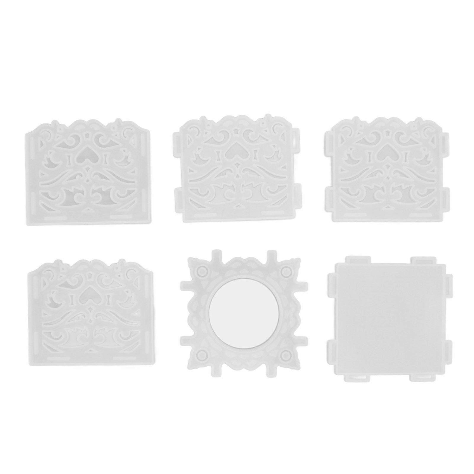 2025 Latest Model  6Pcs Silicone Mold Unique Hollow Pattern Design Easy