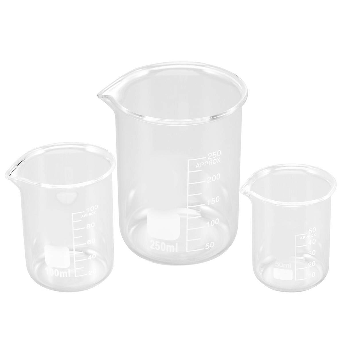Lab Beaker Flask, Measuring Cups Ideal for Baking Needs, Wide Mouth Design